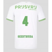 Camisa de Futebol Feyenoord Lutsharel Geertruida #4 Equipamento Alternativo 2023-24 Manga Curta